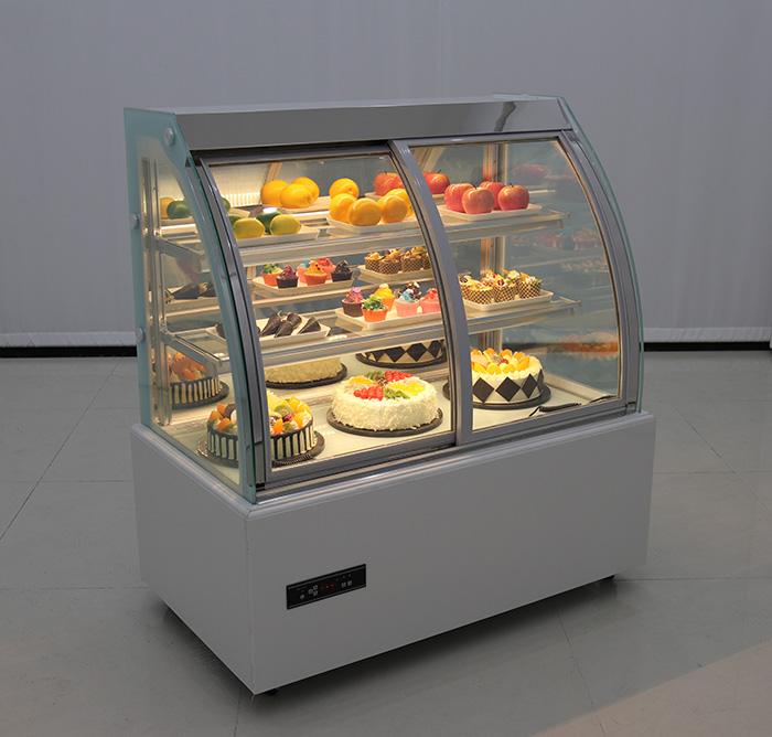 19LQ 落地式弧形前開門蛋糕柜